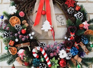 Стильные венки для создания новогодней атмосферы