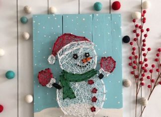 Идеи новогоднего стринг арта