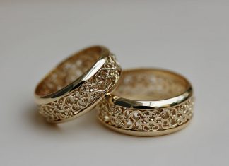 Отличие мужских и женских обручальных колец